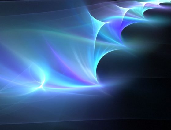 A fractal abstract of light representing the song Sounds of Light on the CD Luminosity by Len and Vani Greene.